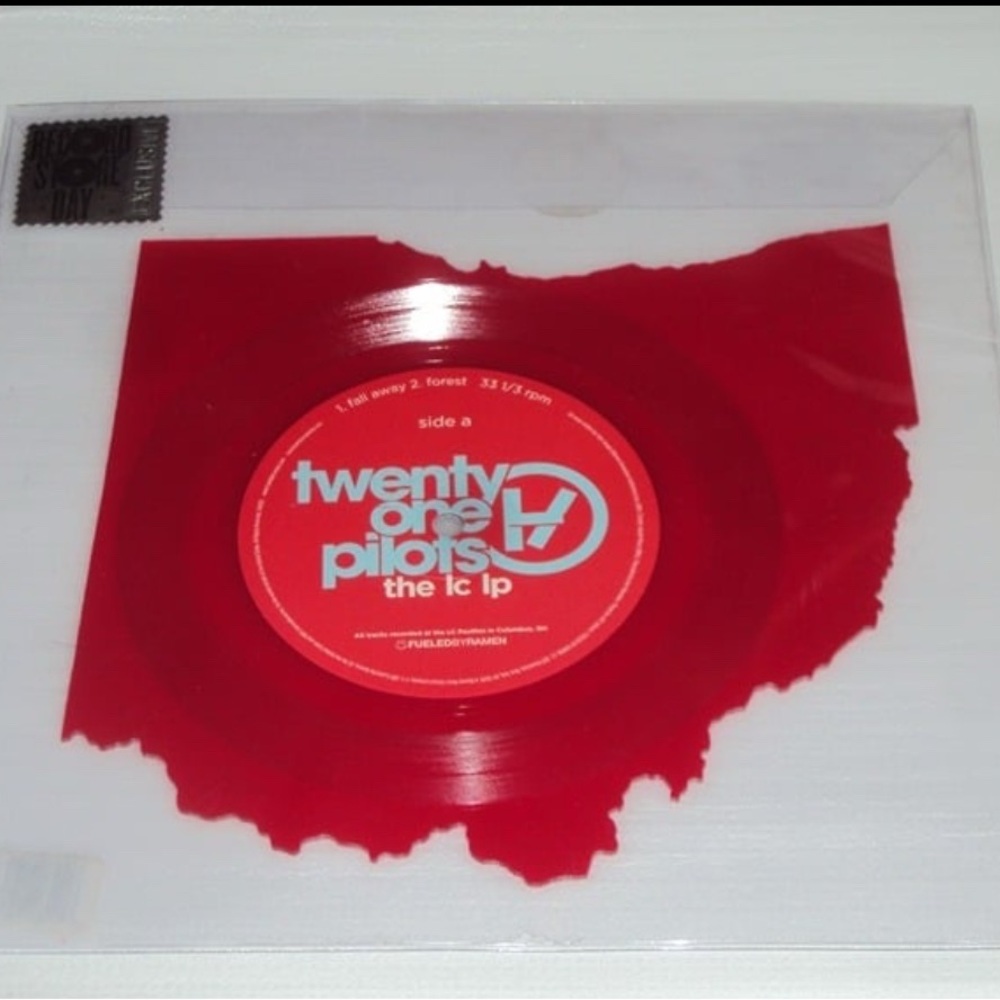 Red Vinyl OHIO Record by Twenty One Pilots